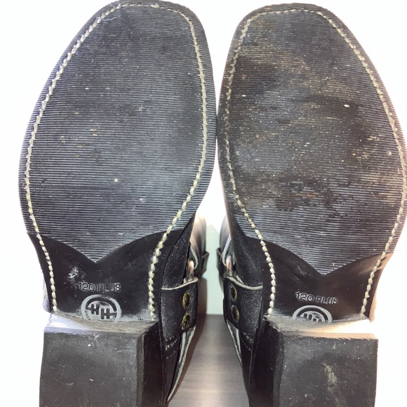 Double-H Women's Black Harness Motorcycle Boots - Picture 3 of 6